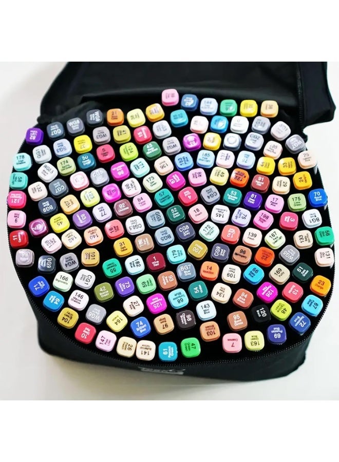 Touch Marker Art Set of 168 Colors – Professional Drawing & Coloring Pens - Image 3