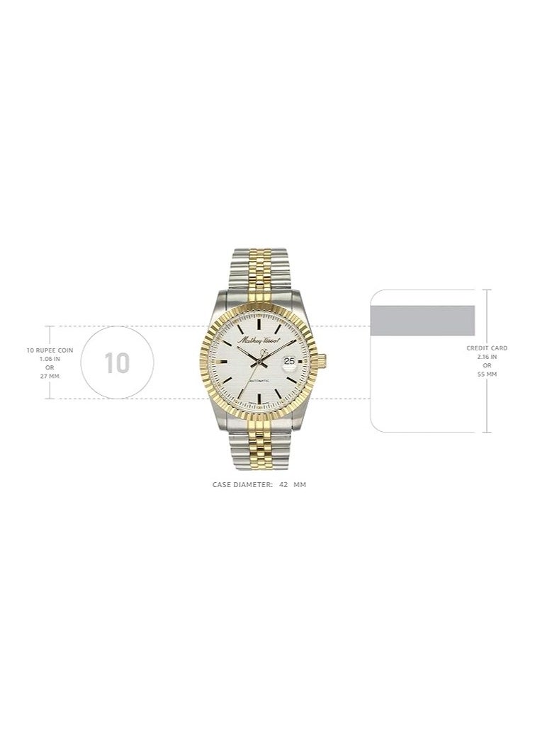 Mathey-Tissot - Mathey-Tissot Mathy III Automatic White Dial Men's Watch H1810ATBI - Image 1
