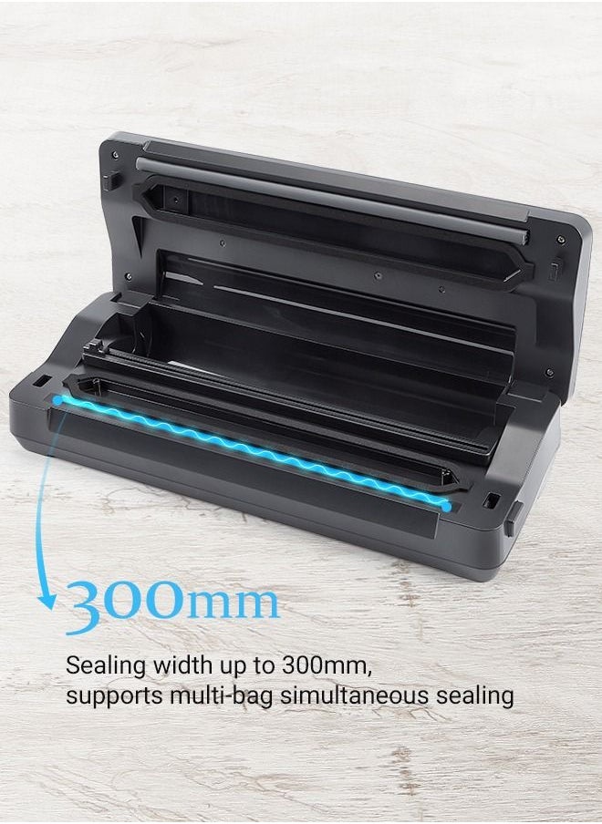 INKBIRD - INKBIRD Vacuum Sealer Machine INK-VS02, 85kPa Powerful Pump, Dry/Moist Modes, Built-in Cutter, 30cm Seal Length, Easy Cleanup, Stainless Steel Design, Automatic Sealing for Food Preservation - Image 1