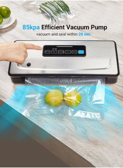 INKBIRD INKBIRD Vacuum Sealer Machine INK-VS02, 85kPa Powerful Pump, Dry/Moist Modes, Built-in Cutter, 30cm Seal Length, Easy Cleanup, Stainless Steel Design, Automatic Sealing for Food Preservation  - Image 2