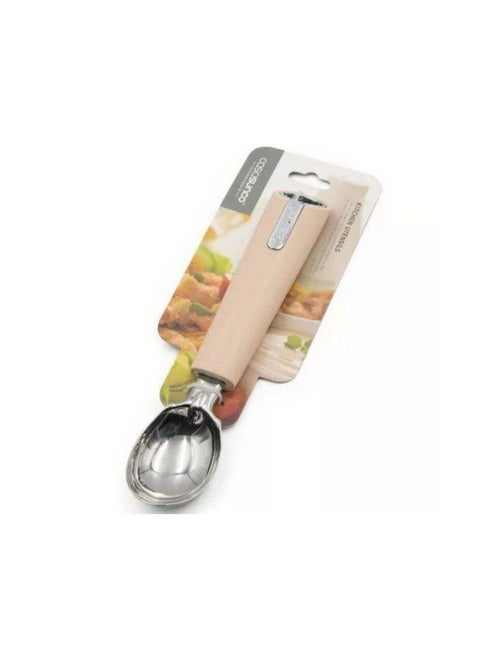 casasenko ice cream spoon which needs no introduction stainless steel spoon for serving ice cream chic and elegant design for making equal ice cream balls. For making watermelon and cantaloupe balls and serving them in a different and cheerful way. Easy to use and clean. High quality imported product. Multiple colors.