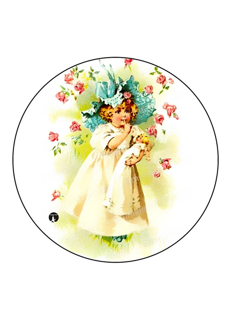 RKN Vintage Art Printed Fridge Magnet Multicolour - Image 1