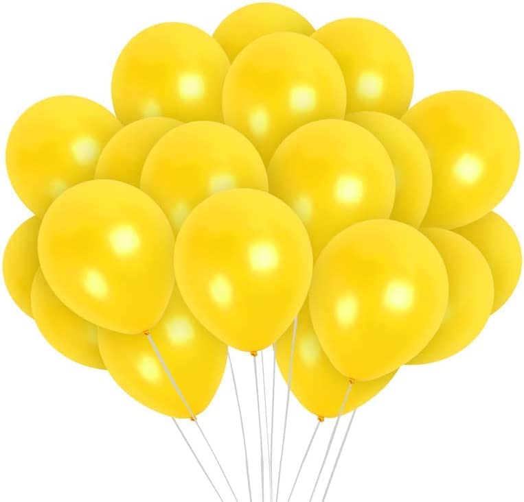 Vail Creations Made in India 12 inch HD Metallic Finish Balloons for Birthday/Anniversary Party Decoration… (Yellow, Pack of 50) - Image 5
