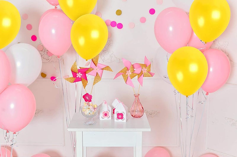 Vail Creations Made in India 12 inch HD Metallic Finish Balloons for Birthday/Anniversary Party Decoration… (Yellow, Pack of 50) - Image 3