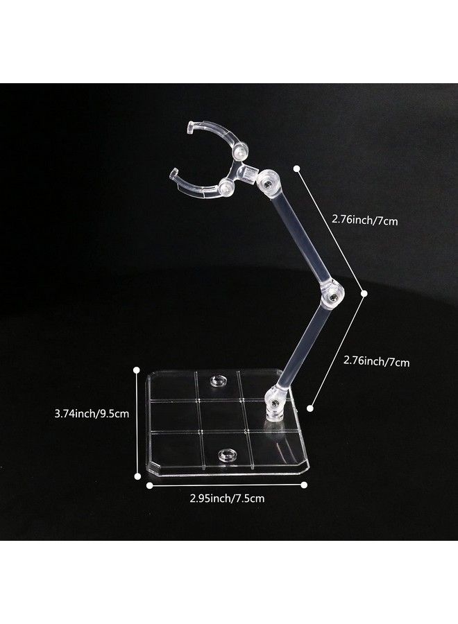 Action Figure Stand, 5 Pcs Transparent Assembly Action Figure Display Holder Base Model Support Stand Compatible With 6" Hg/Rg/Sd Gundam 1/144 Toy With Screwdriver - Image 3