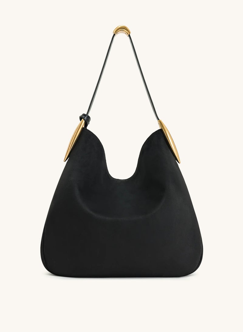 JW PEI Nina Metal Charm Hobo Bag - Black - Image 3