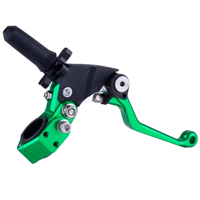 Universal Motorcycle Clutch Brake Handle CNC Compatible with Motorcycles Street Sport Dirt Pit Mini Bikes Scooter ATV-Green