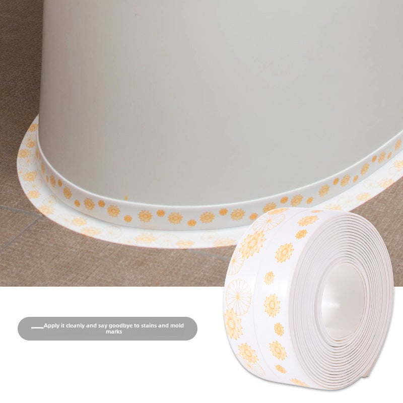 Generic Waterproof Mildewproof Sealing Tape for Bathroom [Step by step Lotus] 3.8cm wide waterproof glue 