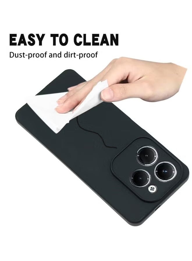 Ocean Infinix Hot 40 Pro Case Cover, Frosted Soft Silicone TPU Phone Case, Comfortable Touch and Camera Protection, All-Inclusive Shock-Proof and Drop-proof Phone Case for Infinix Hot 40 Pro, Black - Image 5