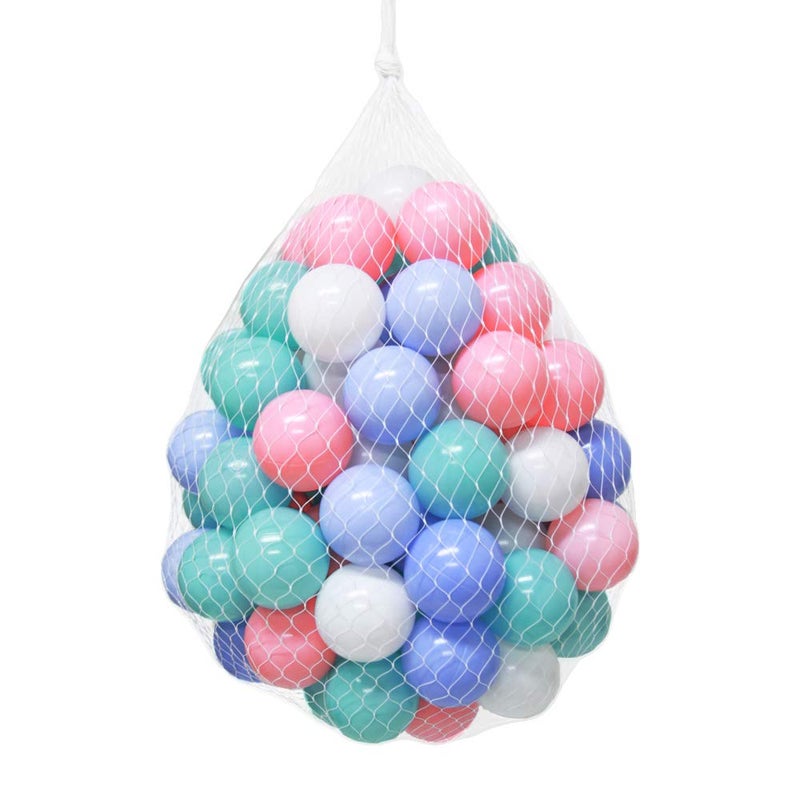 Wonder Space Soft Pit Balls, Chemical-Free Crush Proof Plastic Ocean Ball, BPA Free with No Smell, Safe for Toddler Ball Pit/Kiddie Pool/Indoor Baby Playpen (50 Balls, Mix - Pastel) - Image 1