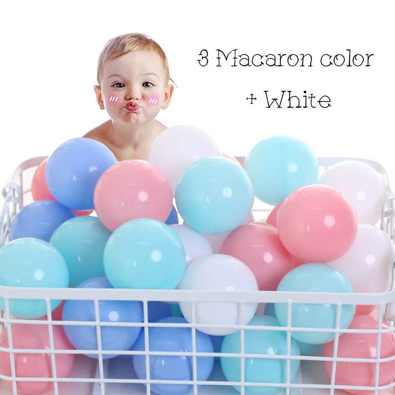 Wonder Space Soft Pit Balls, Chemical-Free Crush Proof Plastic Ocean Ball, BPA Free with No Smell, Safe for Toddler Ball Pit/Kiddie Pool/Indoor Baby Playpen (50 Balls, Mix - Pastel) - Image 2