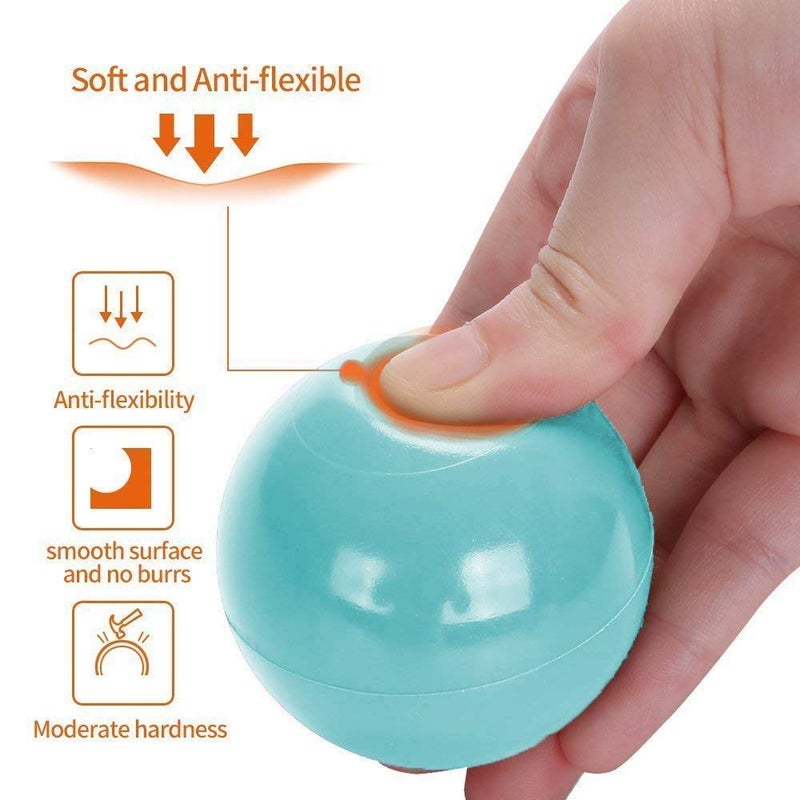 Wonder Space Soft Pit Balls, Chemical-Free Crush Proof Plastic Ocean Ball, BPA Free with No Smell, Safe for Toddler Ball Pit/Kiddie Pool/Indoor Baby Playpen (50 Balls, Mix - Pastel) - Image 3