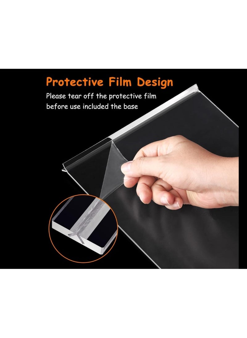 Kalon - A4 Acrylic table sign stand display clier card stand T-Shape, A4 Table Stands Double-Sided Menu Holders, A4 Plastic Display Sign Stands for Table Shop Restaurant Hotel Office, A4 (5Pack) - Image 1