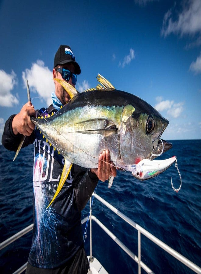 Nomad Design DTX Minnow 140 with Patented Autotune System - Distressed Baitfish Swimming Action, BKK Viper 4X Trebles - Image 2