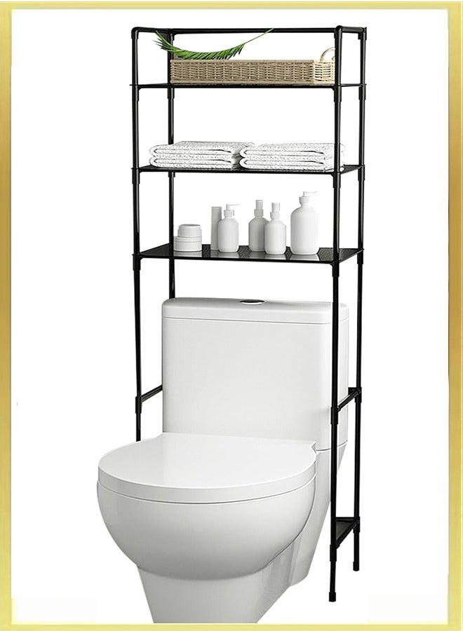 3-Tier Shelf Over the Toilet Space Saving Bathroom Cabinet Bathroom Shelf Towel Storage Rack Organizer 45x25x150cm  - Image 2