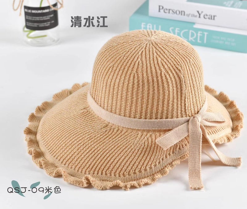 Fedora Hat Women European 9.5CM Chain Rolled Edge  Hat - Image 1