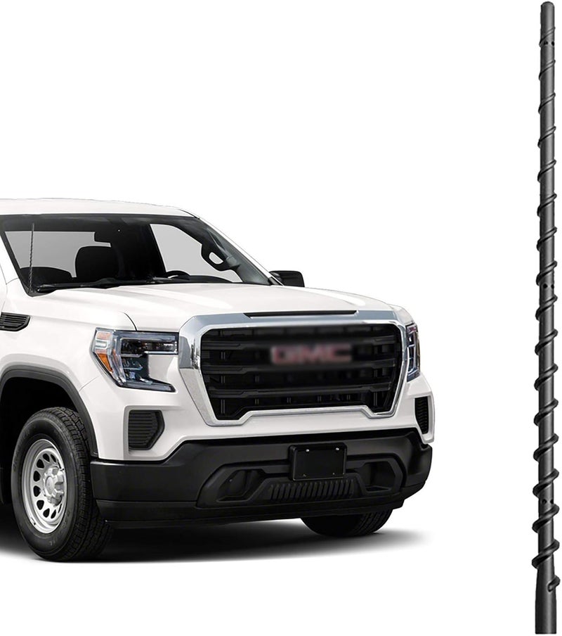 VOFONO 13 Inch Spiral Flexible Rubber AM/FM Radio Antenna for Chevy Silverado & GMC Sierra - Image 1