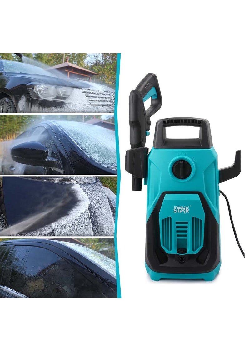 Winning Star 1200W Pressure Washer for Home, Garden, and Car Cleaning | 60 Bar Max Pressure, 3 Meter Hose, Lightweight, ECO-Friendly, Includes Accessories, 5L/min Flow Rate  - Image 5
