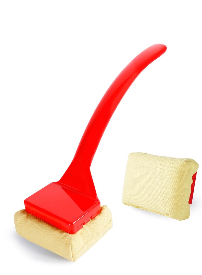 Excefore فرشاة شواء آمنة، فرشاة شواء بدون شعيرات لتنظيف الشواية، فرشاة شواء للشواء الخارجي، فرشاة منظف الشواية بالبخار برأس تنظيف قابل للتبديل للشبكات المصنوعة من الفولاذ المقاوم للصدأ أو الحديد الزهر - Image 1