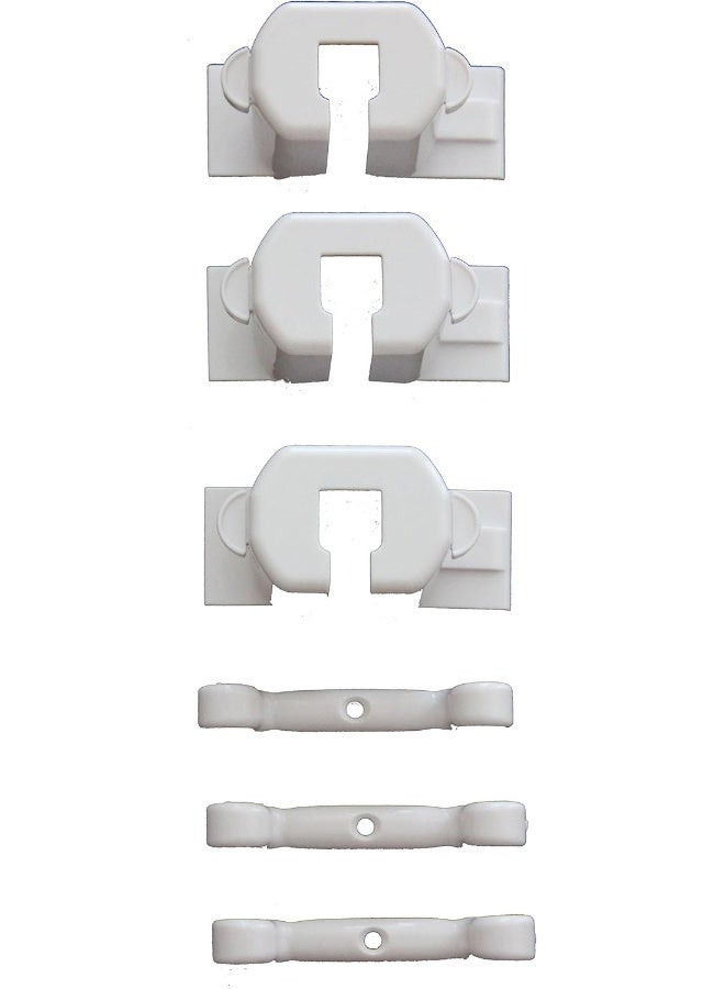 Cardinal Gates 3 Piece Plug Guard and Cord Keeper, White - Image 2