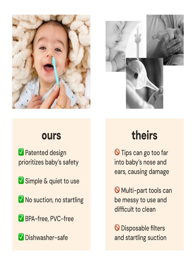 oogiebear: Baby Nose Cleaner & Ear Wax Removal Tool - Safe Booger & Earwax Removal for Newborns, Infants, Toddlers - Dual-Ended - Essential Baby Stuff, Diaper Bag Must-Have - 4 Pack with a Pouch - Image 4