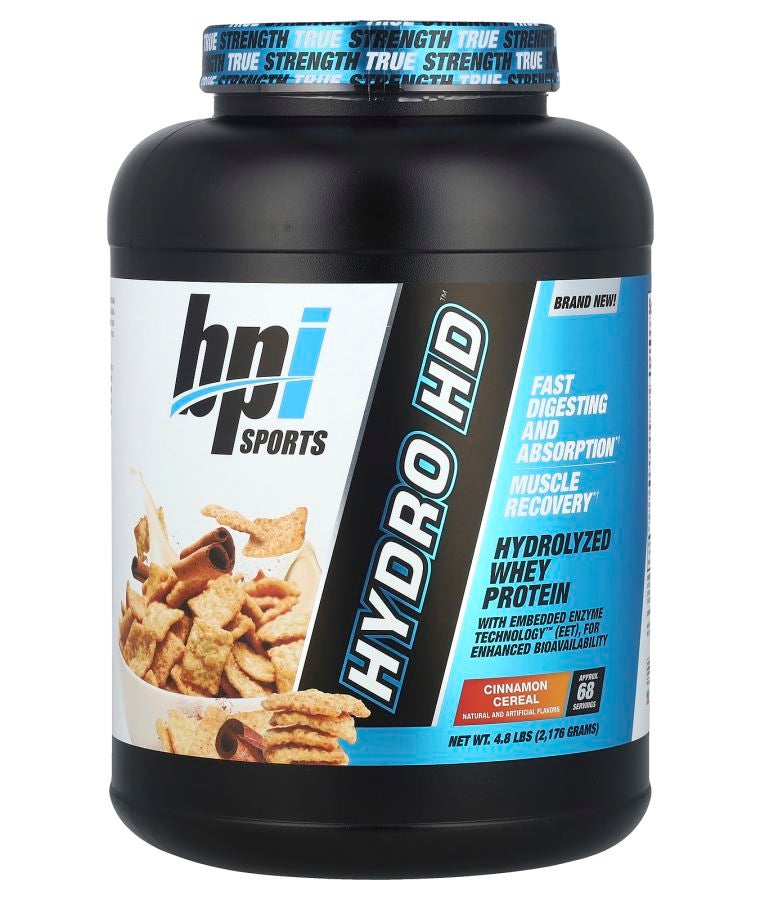 BPI SPORTS Hydro HD™ Hydrolyzed Whey Protein Cinnamon Cereal 4.8 lbs (2176 g)