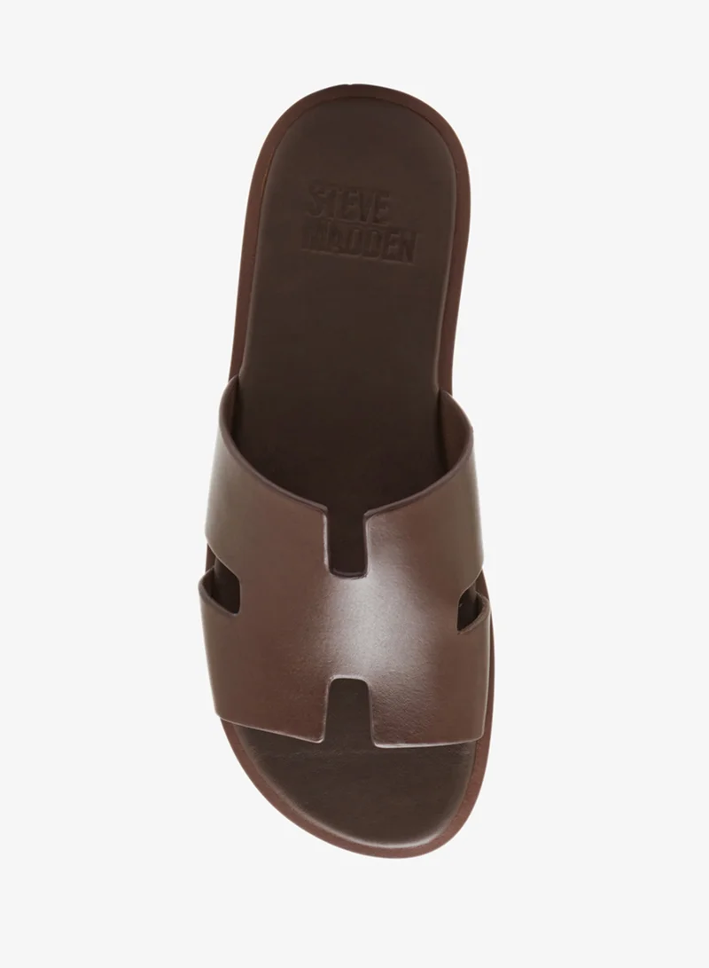 STEVE MADDEN BROWN LEATHER Leon Casual Sandals for Men | Best Price UAE