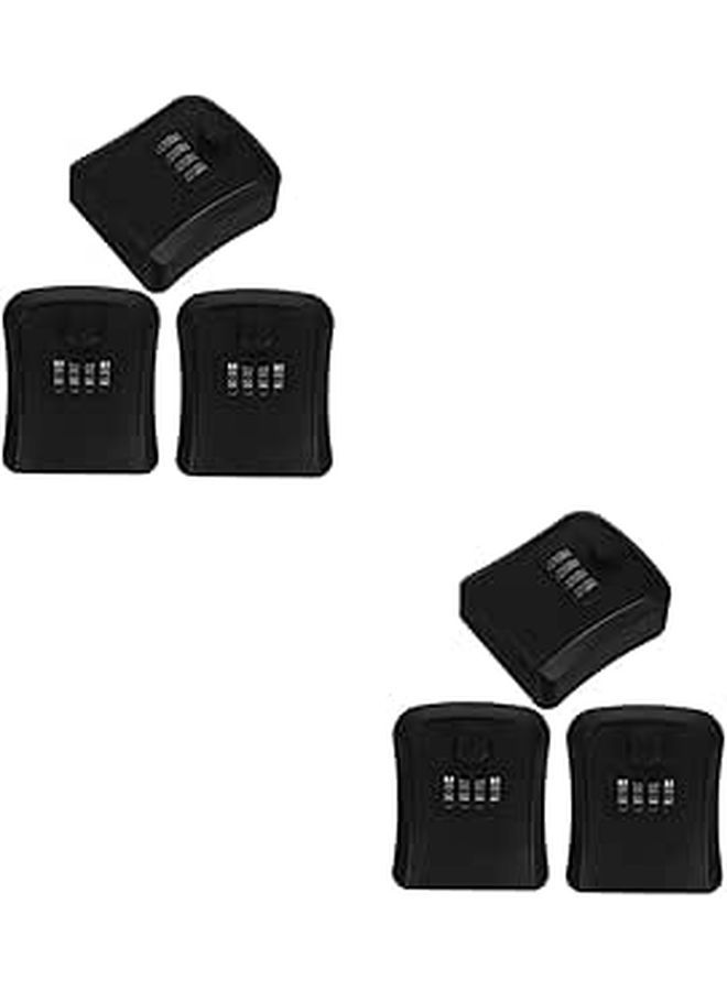 Wall Mount Key Lock Box 6 Pcs Combination Code Outdoor Key Storage Easy Install for Home Business - Image 1
