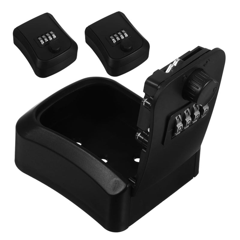 Wall Mount Key Lock Box 6 Pcs Combination Code Outdoor Key Storage Easy Install for Home Business - Image 3