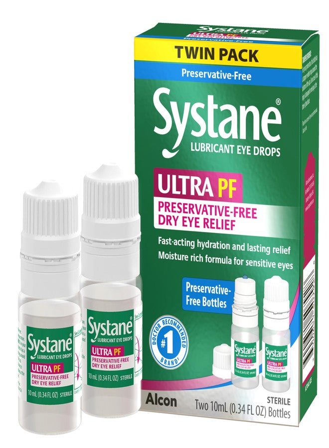 Systane Ultra Multi-Dose Preservative-Free Eye Drops Twin Pack (2x10ml) - Image 1
