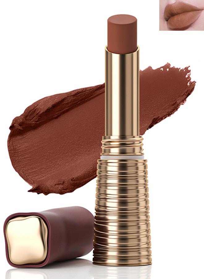 LYSdefeu Matte Velvet Lipstick,Nude Pink Lip Tint Stain, Long Lasting Lipstick 24 hour waterproof,labiales mate 24 horas originales,Matte Non-Stick Lipstick,Women's Day Lip Makeup Gift for Women Girl-04 - Image 1