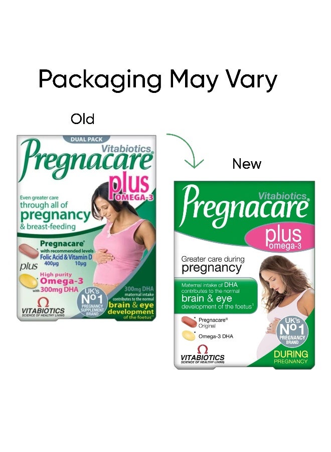 فيتابيوتيكس أوميجا 3 من بريغناكير بلاس - 56 قرصاً - Image 1