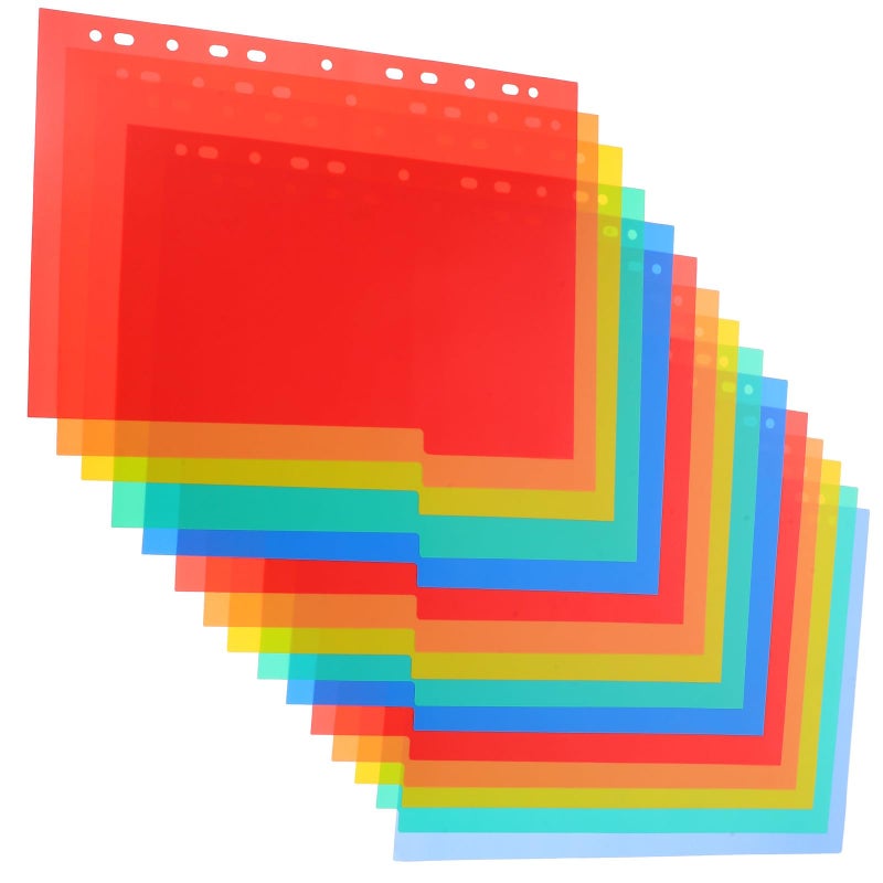 A4 Binder Dividers with 20 Blank Plastic Tabs for Ring Binders Office School Filing Organization - Image 2