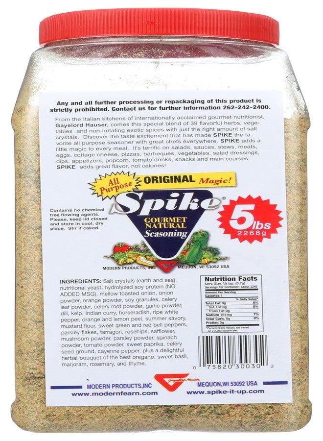 Spike Original Seasoning 5lb Bulk