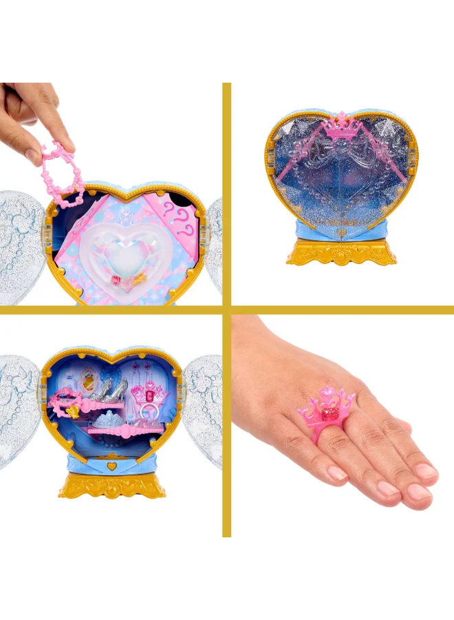 Disney  Princess Cinderella Fashion Doll & Accessories with 8 Surprises, Including Heart Gem Box, Ring for Child & 9 Pieces, Inspired by Movie  | Best Price UAE