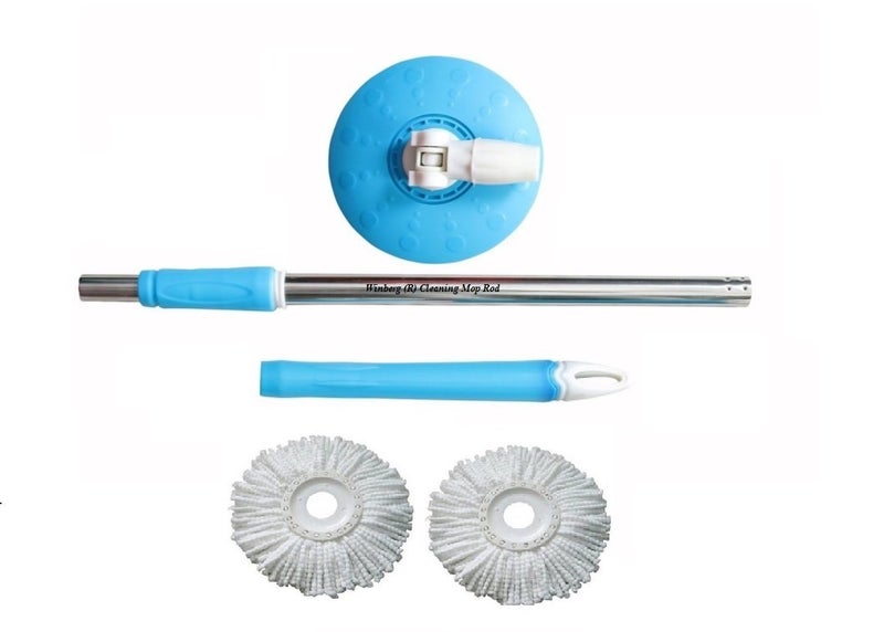 Winberg (R) Mop Rod Stick Stainless Steel with 2 Refill 360° Rotating Pole (Random Colour) by Glitter Collection ROD111 - Image 3