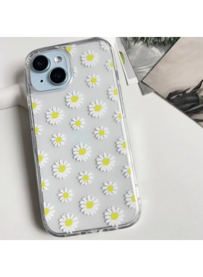 NIBEMINENT Fresh Spring Day Full Of Daisies On The Screen Protective TPU Case Cover For iPhone 16 Plus Clear - Image 1