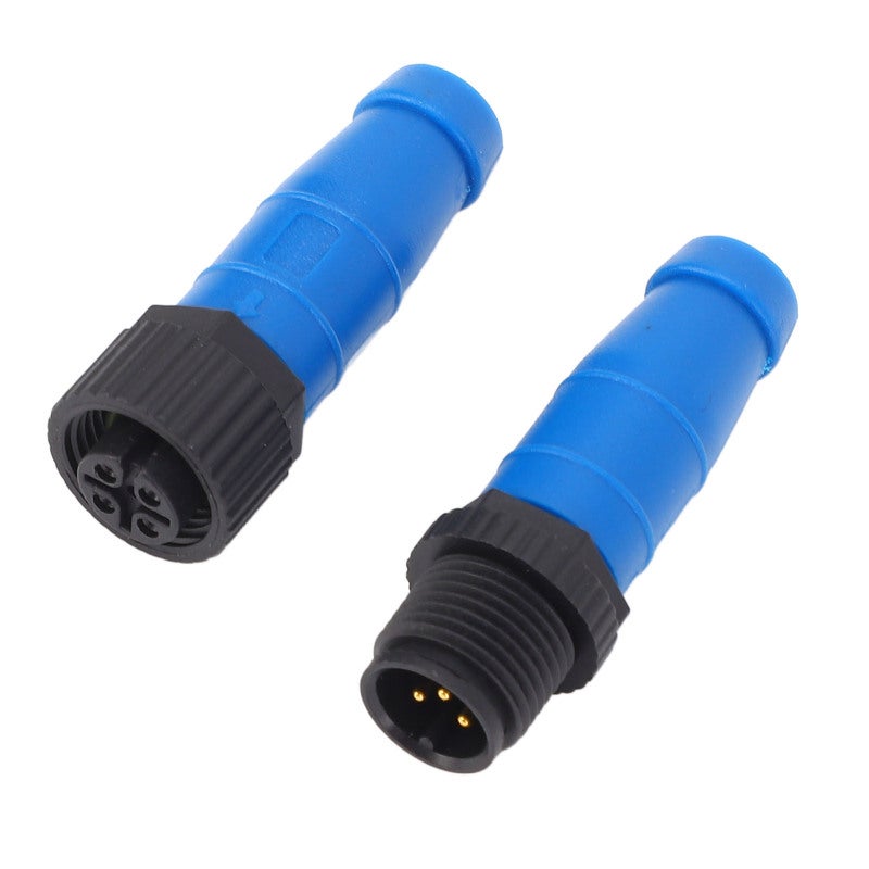 Male Female Terminator For NMEA 2000 ABS Blue M12 5Pin Threaded Connector - Resistant To Water Oil Abrasion Sunlight For Industrial Sensors Actuators - Image 5