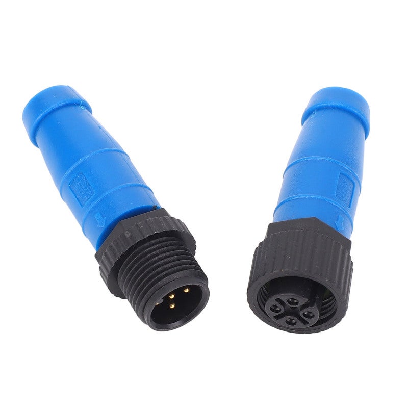 Male Female Terminator For NMEA 2000 ABS Blue M12 5Pin Threaded Connector - Resistant To Water Oil Abrasion Sunlight For Industrial Sensors Actuators - Image 3