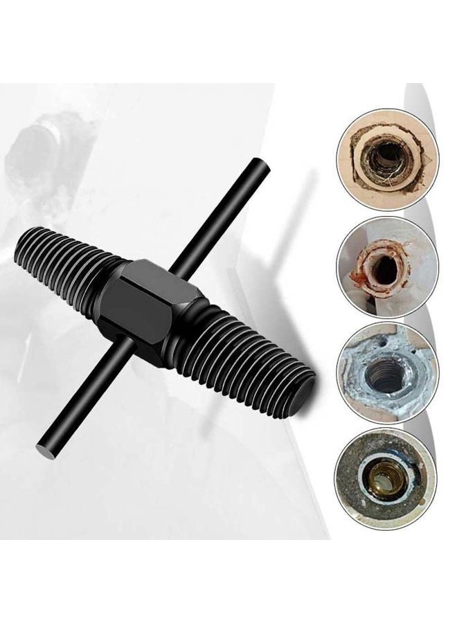 TWAITU Double Head Broken Screw Extractor,Pipes Valve Faucet Broken Bolt Dual-use Water Pipe Screw Tool for 1/2 Inch 3/4 Inch Pipes Valve Faucet. - Image 1