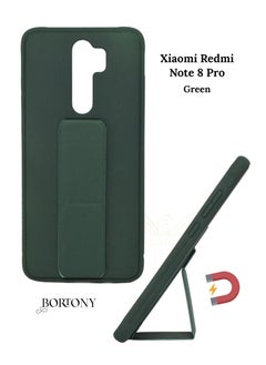 Redmi Note 8 Pro Case, Fully Covered With Finger Grip Stand Holder Anti Slip Shockproof Protective Case Cover For Xiaomi Redmi Note 8 Pro