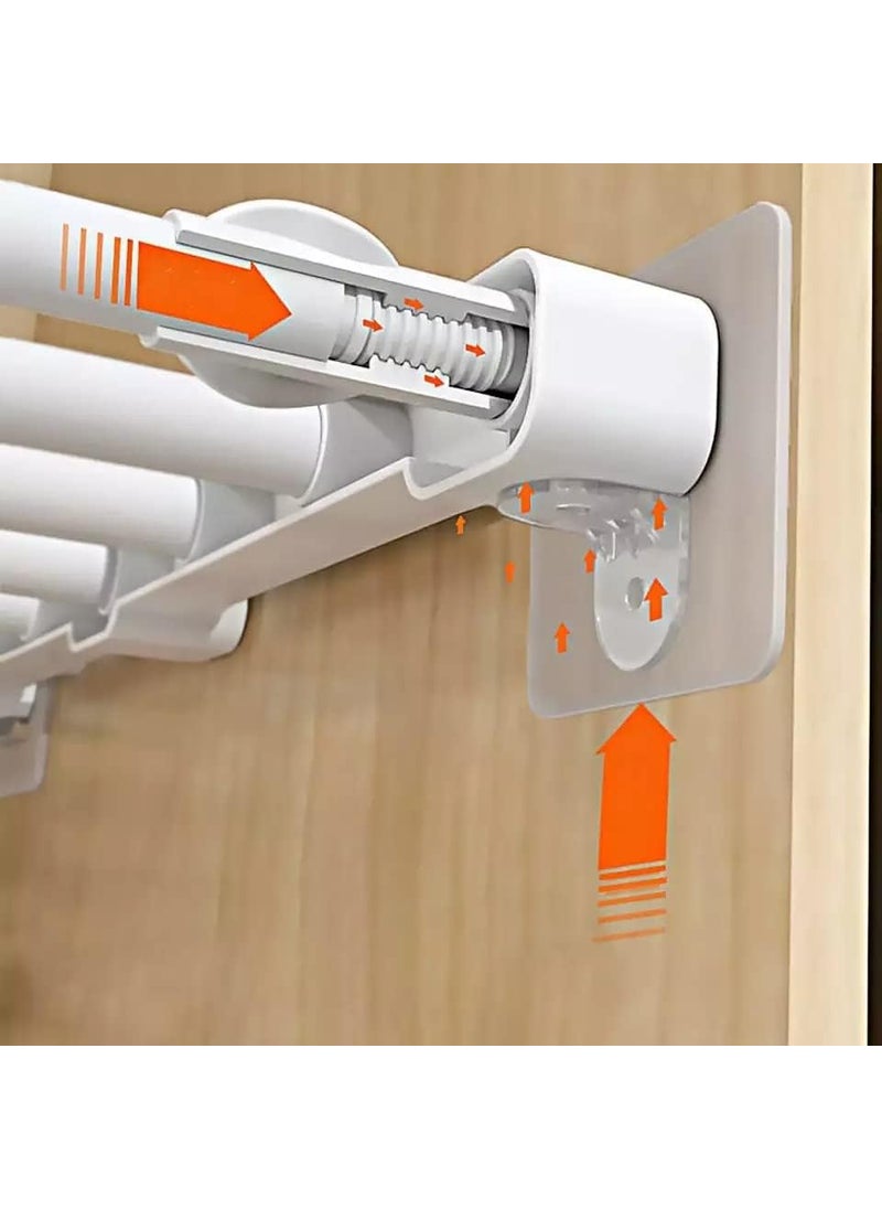 Hoppokart Hoppokart Shelf Support Clips Shelf Support Pegs Plastic PunchFree Cabinet Shelf Brackets SelfAdhesive Closet Shelf Support Clips self Support Pack of 8  - Image 5