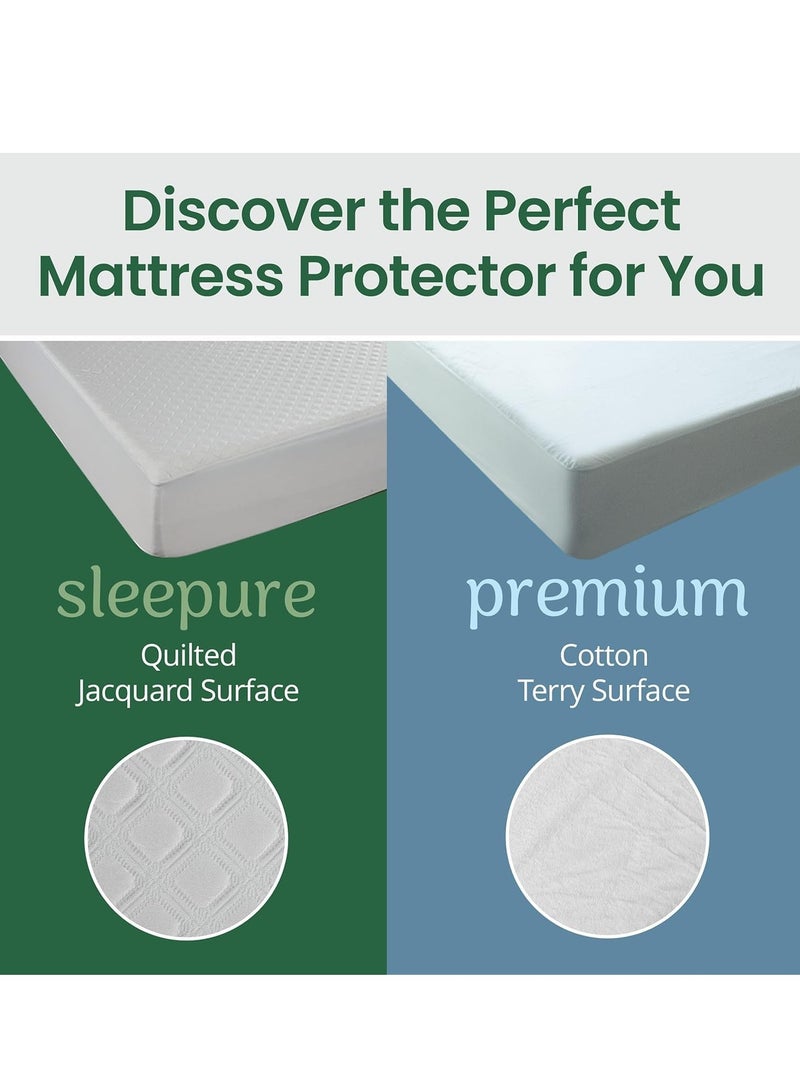 Hebe Waterproof Mattress Protector (70x140+15CM), Premium Terry Mattress Cover 190 GSM, Breathable, Fitted Style with Stretchable Pockets (Crib) - Image 5