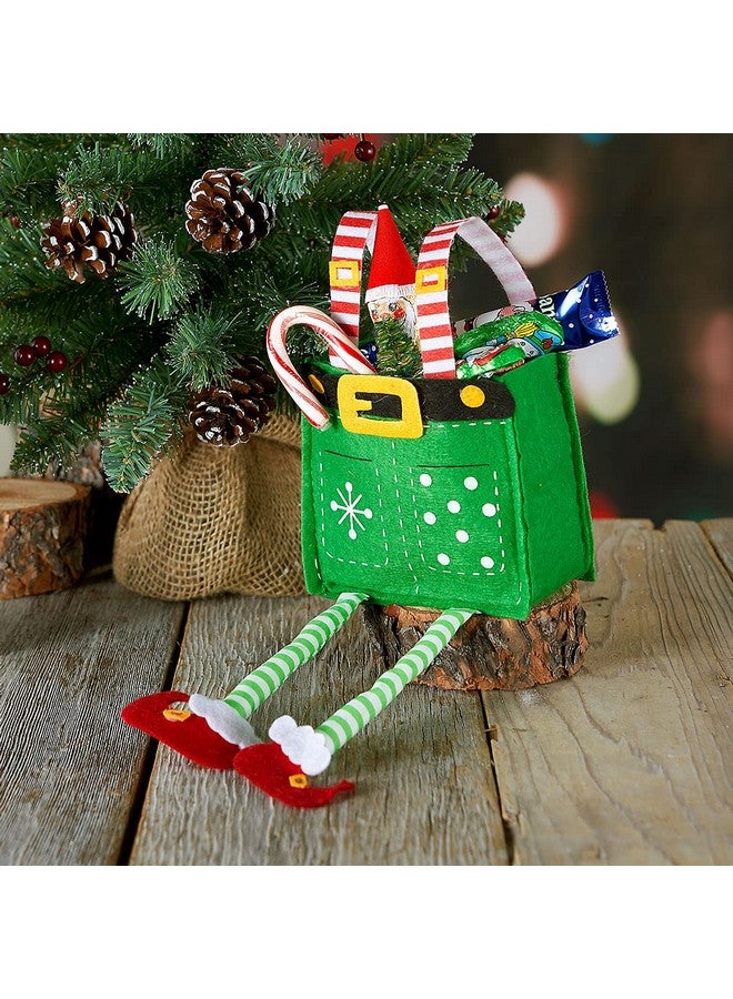 Current Elf Pants Christmas Treat Bags, Set of 6 Gift Bags for Children Holiday Parties Teachers Decorations - Image 4
