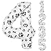 AXBMM 40 Inch Dog Foil Birthday Balloons Black White Dog Paw and Bone Print Number 4 Balloons for Girls Boys 4th Birthday Party DecorationsNumber 4 - Image 2