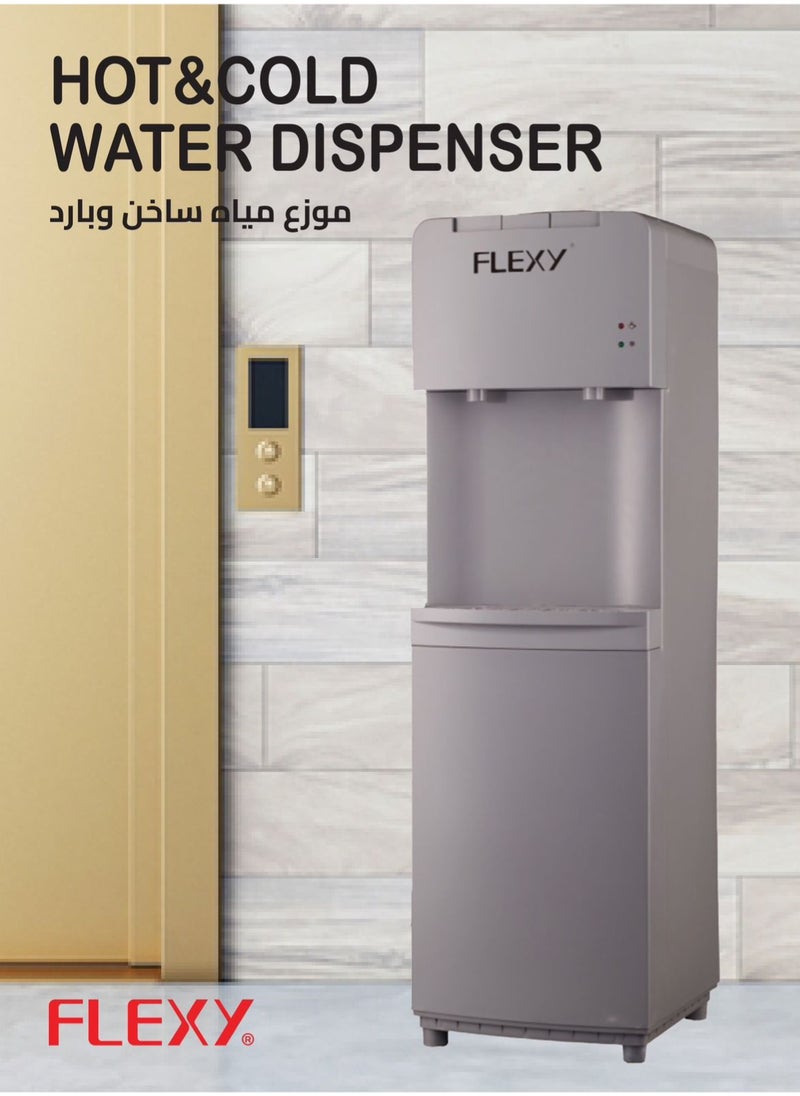 Flexy Hot & Cold Water Dispenser, Germany Tech, Push Tap, SS Tank, Compressor Cooling, Auto Temp Control, Overheat Protection, 500W/220V, Grey, 2-Year Warranty  - Image 5