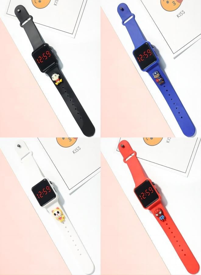 دي تي جي بي ساعة رقمية مقاومة للماء للأطفال مكونة من 4 قطع - Image 1
