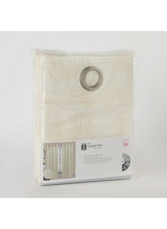 Home Box Rio 2-Piece Jacquard Textured Curtain Set 140 x 240 cm  - Image 4