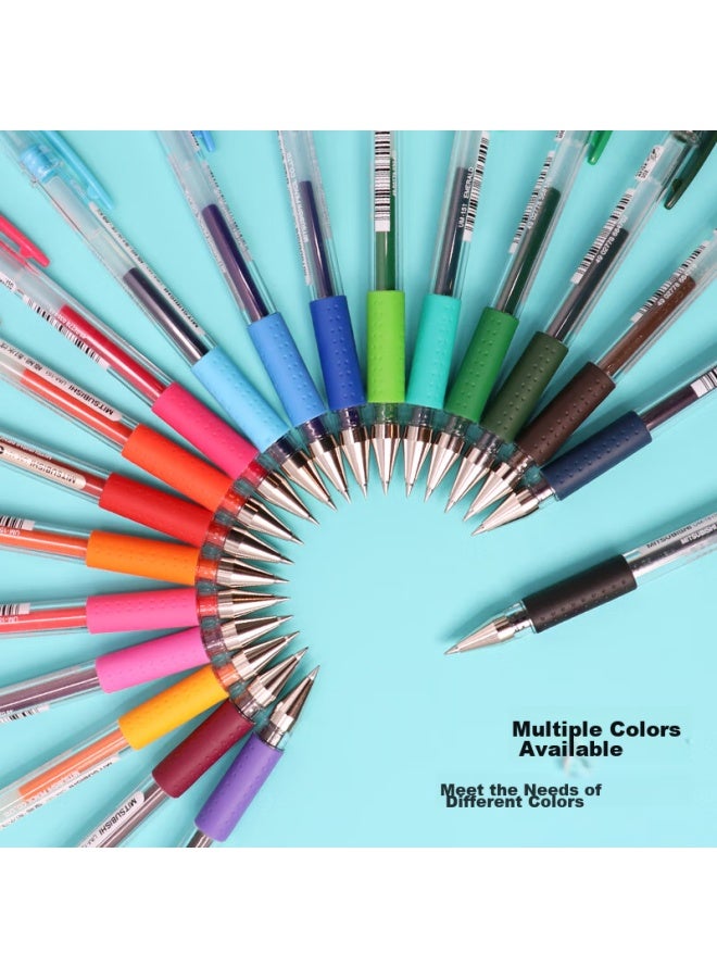 يوني Mitsubishi (uni) UMR-151 قلم مالي 0.38 مم قلم جل للطلاب (حشوة UMR-1) أسود عبوة 5 قطع - Image 4