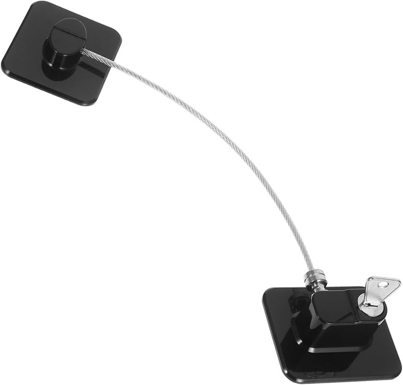 قطعتان من أقفال النوافذ البيضاء المقاومة للأطفال، لا تحتاج إلى حفر، سهلة التركيب، لأمان المنزل والشرفة للحيوانات الأليفة - Image 2